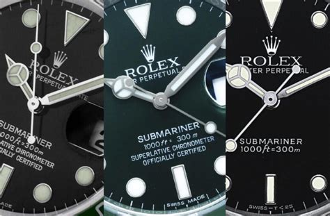 rolex submariner dial parts|Rolex Submariner dial variations.